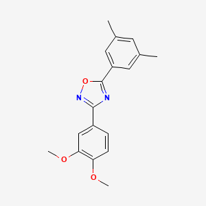 molecular formula C18H18N2O3 B5820193 3-(3,4-dimethoxyphenyl)-5-(3,5-dimethylphenyl)-1,2,4-oxadiazole 