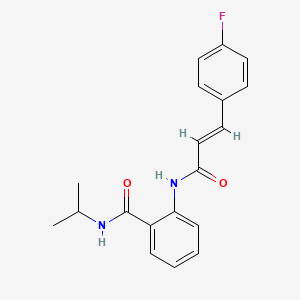 molecular formula C19H19FN2O2 B5820233 2-{[3-(4-fluorophenyl)acryloyl]amino}-N-isopropylbenzamide 