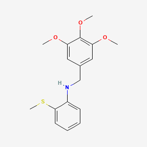 molecular formula C17H21NO3S B5820303 2-(methylthio)-N-(3,4,5-trimethoxybenzyl)aniline 
