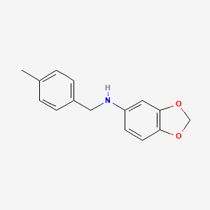 molecular formula C15H15NO2 B5820330 1,3-benzodioxol-5-yl(4-methylbenzyl)amine 