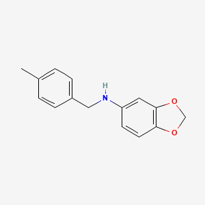 1,3-benzodioxol-5-yl(4-methylbenzyl)amine