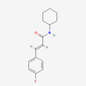 molecular formula C15H18FNO B5820340 N-cyclohexyl-3-(4-fluorophenyl)acrylamide 