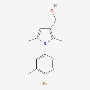 [1-(4-bromo-3-methylphenyl)-2,5-dimethyl-1H-pyrrol-3-yl]methanol