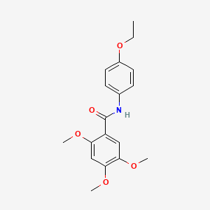 molecular formula C18H21NO5 B5820364 N-(4-ethoxyphenyl)-2,4,5-trimethoxybenzamide 