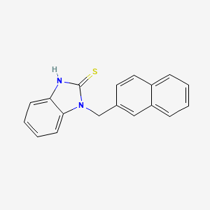 molecular formula C18H14N2S B5820391 1-(2-naphthylmethyl)-1H-benzimidazole-2-thiol 