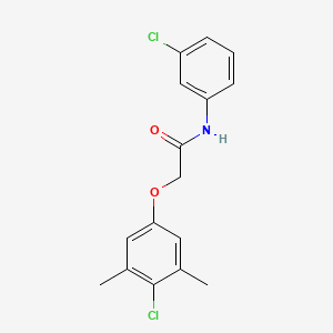 molecular formula C16H15Cl2NO2 B5820418 2-(4-chloro-3,5-dimethylphenoxy)-N-(3-chlorophenyl)acetamide 