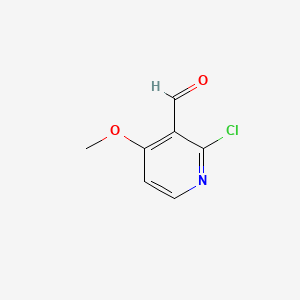 molecular formula C7H6ClNO2 B582042 2-氯-4-甲氧基烟酰醛 CAS No. 905563-79-3