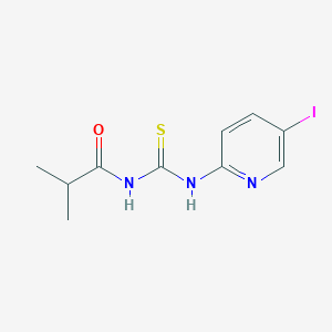 molecular formula C10H12IN3OS B5820433 N-{[(5-iodo-2-pyridinyl)amino]carbonothioyl}-2-methylpropanamide 