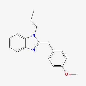 molecular formula C18H20N2O B5820442 2-(4-methoxybenzyl)-1-propyl-1H-benzimidazole 