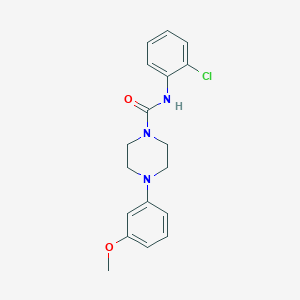 molecular formula C18H20ClN3O2 B5820444 N-(2-chlorophenyl)-4-(3-methoxyphenyl)-1-piperazinecarboxamide 