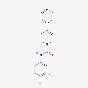 molecular formula C18H16Cl2N2O B5820456 N-(3,4-dichlorophenyl)-4-phenyl-3,6-dihydro-1(2H)-pyridinecarboxamide 