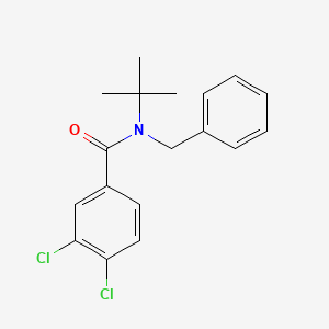 molecular formula C18H19Cl2NO B5820472 N-benzyl-N-(tert-butyl)-3,4-dichlorobenzamide 