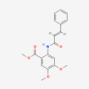 molecular formula C19H19NO5 B5820495 methyl 2-(cinnamoylamino)-4,5-dimethoxybenzoate 
