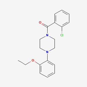 molecular formula C19H21ClN2O2 B5820500 1-(2-chlorobenzoyl)-4-(2-ethoxyphenyl)piperazine 