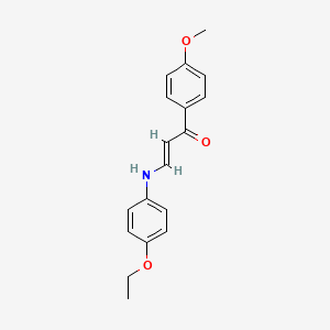 molecular formula C18H19NO3 B5820507 3-[(4-ethoxyphenyl)amino]-1-(4-methoxyphenyl)-2-propen-1-one 