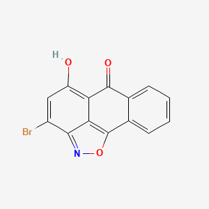 molecular formula C14H6BrNO3 B5820526 3-bromo-5-hydroxy-6H-anthra[1,9-cd]isoxazol-6-one 