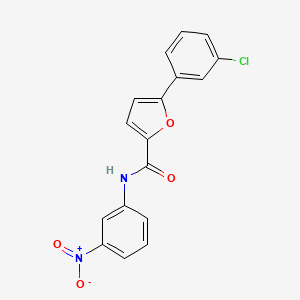 molecular formula C17H11ClN2O4 B5820541 5-(3-chlorophenyl)-N-(3-nitrophenyl)-2-furamide 