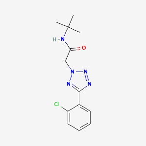 N-(tert-butyl)-2-[5-(2-chlorophenyl)-2H-tetrazol-2-yl]acetamide