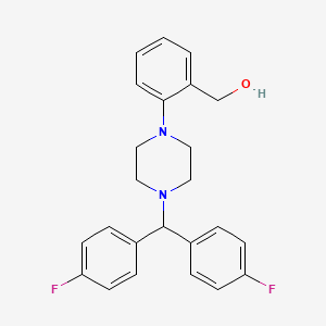 (2-{4-[Bis(4-fluorophenyl)methyl]piperazin-1-yl}phenyl)methanol