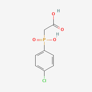 molecular formula C8H8ClO4P B5820573 [(4-chlorophenyl)(hydroxy)phosphoryl]acetic acid 