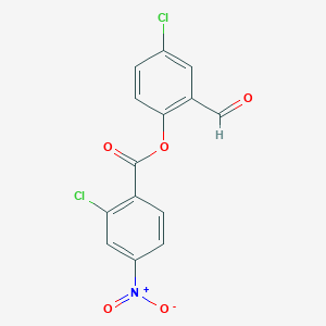 4-chloro-2-formylphenyl 2-chloro-4-nitrobenzoate