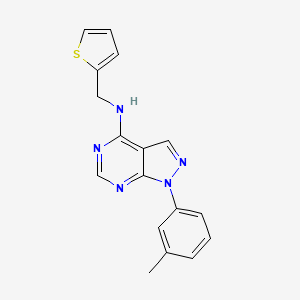 molecular formula C17H15N5S B5820610 1-(3-methylphenyl)-N-(2-thienylmethyl)-1H-pyrazolo[3,4-d]pyrimidin-4-amine 