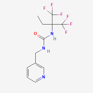 molecular formula C12H13F6N3O B5820614 N-[1,1-bis(trifluoromethyl)propyl]-N'-(3-pyridinylmethyl)urea 