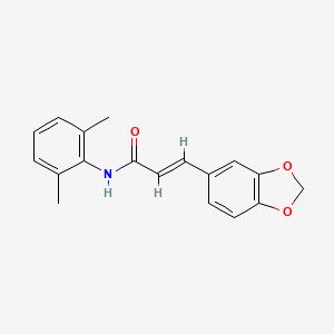 molecular formula C18H17NO3 B5820628 3-(1,3-benzodioxol-5-yl)-N-(2,6-dimethylphenyl)acrylamide 
