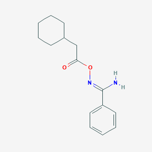 molecular formula C15H20N2O2 B5820639 N'-[(2-cyclohexylacetyl)oxy]benzenecarboximidamide 