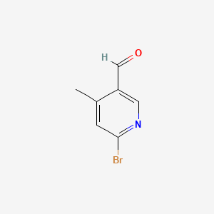 molecular formula C7H6BrNO B582066 6-Bromo-4-methylnicotinaldehyde CAS No. 926294-07-7