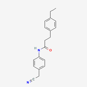 N-[4-(cyanomethyl)phenyl]-3-(4-ethylphenyl)propanamide