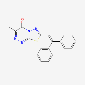 molecular formula C19H14N4OS B5820681 7-(2,2-diphenylvinyl)-3-methyl-4H-[1,3,4]thiadiazolo[2,3-c][1,2,4]triazin-4-one 