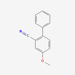 molecular formula C14H11NO B582070 5-甲氧基-2-苯基苯甲腈 CAS No. 934691-48-2