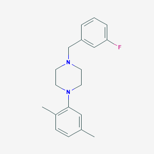 1-(2,5-dimethylphenyl)-4-(3-fluorobenzyl)piperazine