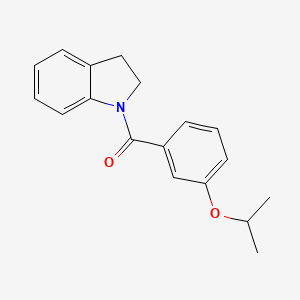 molecular formula C18H19NO2 B5820746 1-(3-isopropoxybenzoyl)indoline 