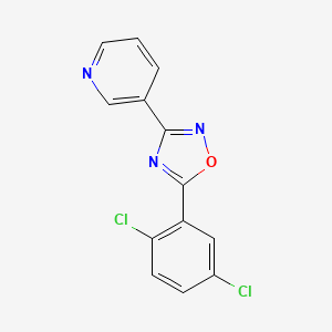 3-[5-(2,5-dichlorophenyl)-1,2,4-oxadiazol-3-yl]pyridine