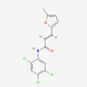 molecular formula C14H10Cl3NO2 B5820765 3-(5-methyl-2-furyl)-N-(2,4,5-trichlorophenyl)acrylamide 