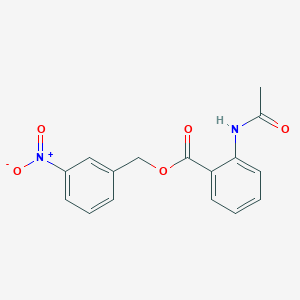 molecular formula C16H14N2O5 B5820782 3-nitrobenzyl 2-(acetylamino)benzoate 