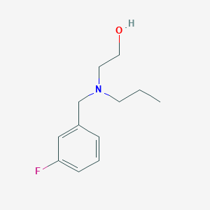 molecular formula C12H18FNO B5820797 2-[(3-fluorobenzyl)(propyl)amino]ethanol 