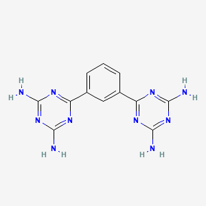 molecular formula C12H12N10 B5820799 6,6'-(1,3-phenylene)bis(1,3,5-triazine-2,4-diamine) CAS No. 5118-80-9