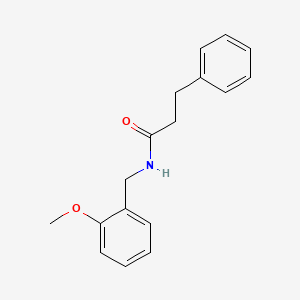 molecular formula C17H19NO2 B5820821 N-(2-methoxybenzyl)-3-phenylpropanamide CAS No. 5329-47-5