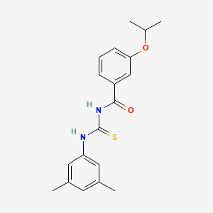 molecular formula C19H22N2O2S B5820873 N-{[(3,5-dimethylphenyl)amino]carbonothioyl}-3-isopropoxybenzamide 