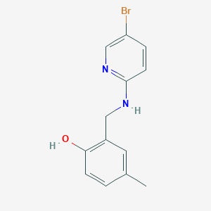 molecular formula C13H13BrN2O B5820883 2-{[(5-bromo-2-pyridinyl)amino]methyl}-4-methylphenol 