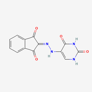 molecular formula C13H8N4O4 B5820907 1H-indene-1,2,3-trione 2-[(2,4-dioxo-1,2,3,4-tetrahydro-5-pyrimidinyl)hydrazone] 