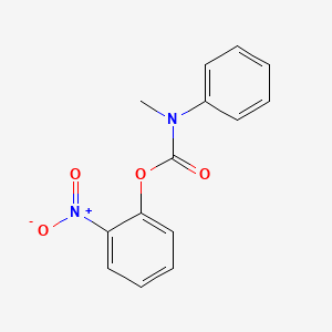 molecular formula C14H12N2O4 B5820949 2-nitrophenyl methyl(phenyl)carbamate 