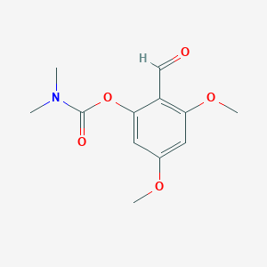 molecular formula C12H15NO5 B5820955 2-formyl-3,5-dimethoxyphenyl dimethylcarbamate 