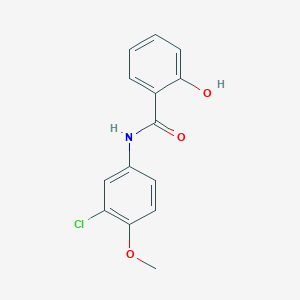 molecular formula C14H12ClNO3 B5820963 N-(3-chloro-4-methoxyphenyl)-2-hydroxybenzamide 