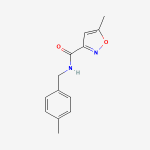 molecular formula C13H14N2O2 B5820990 5-methyl-N-(4-methylbenzyl)-3-isoxazolecarboxamide 