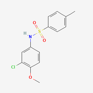 molecular formula C14H14ClNO3S B5820995 N-(3-chloro-4-methoxyphenyl)-4-methylbenzenesulfonamide CAS No. 244277-78-9