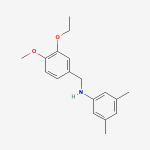 molecular formula C18H23NO2 B5820997 (3,5-dimethylphenyl)(3-ethoxy-4-methoxybenzyl)amine CAS No. 355816-34-1